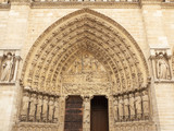 Fototapeta Paryż - Portal Notre-Dame