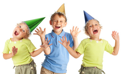 Poster - Happy children in the cap