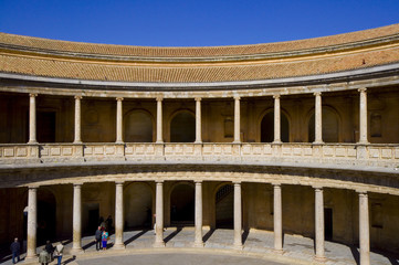 Poster - Palacio de Carlos V - Alhambra - Granada - Spanien