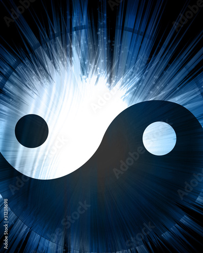 Board z aluminiowym obramowaniem Yin Yang