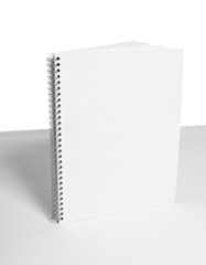 Wall Mural - white blank notebook template