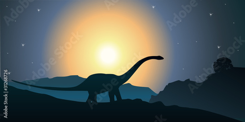 Naklejka samoprzylepna Dinozaur