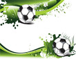Green football banners
