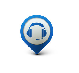 Sticker - headset web icon