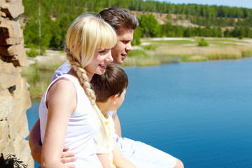 Wall Mural - Family resting