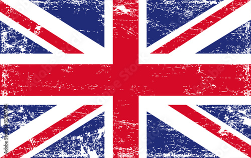 Board z aluminiowym obramowaniem Uk grunge flag 2