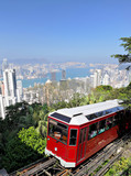 Fototapeta Londyn - peak tram in Hong Kong