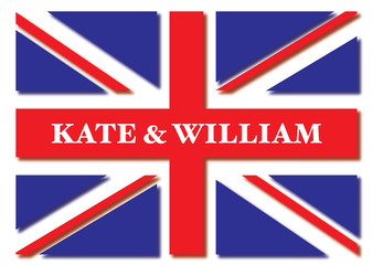 Royal wedding flag