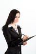 © Privilege - beautiful woman in a black business suit