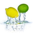 citrus fruit splashing