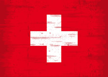 Swiss Grunge Flag