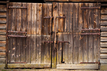 Rustic barn door