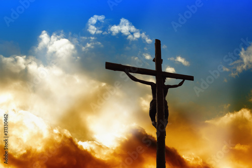 Obraz w ramie Savior on the Cross