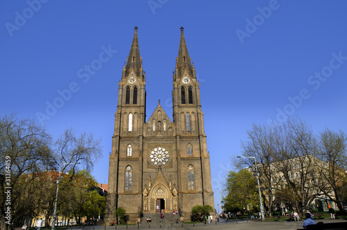 Photographie Church of St Ludmilla in Prague Czech Republic