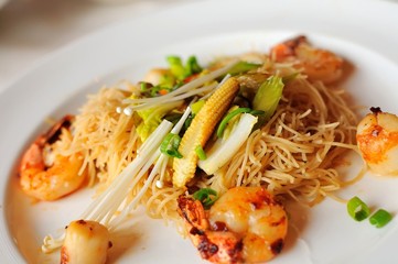 Poster - Special seafood noodles