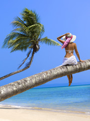 woman on the beach