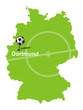 Fußballstadt Dortmund Deutschlandkarte