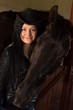 © muro - portrait femme et cheval