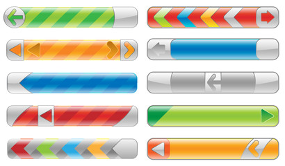 Shiny internet buttons set