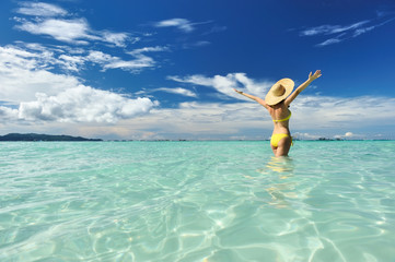 Girl on a beach