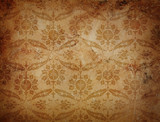 Fototapeta Na sufit - textured sepia surface, ornamental background
