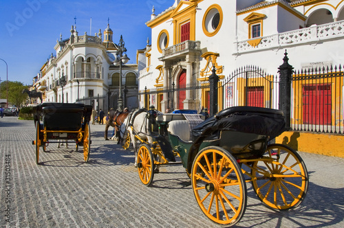 Tapeta ścienna Prawdziwy maestranza de caballeria de sevilla, w Sewilli, w Hiszpanii