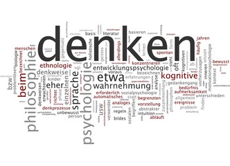 Aufkleber - Denken