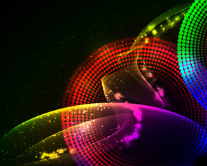 Aufkleber - Abstract design background card.