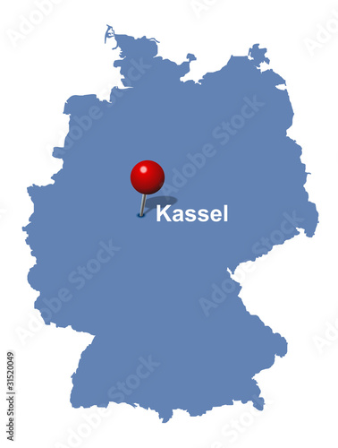 Kassel Auf Der Deutschlandkarte Kaufen Sie Diese Vektorgrafik Und Finden Sie Ahnliche Vektorgrafiken Auf Adobe Stock Adobe Stock
