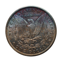 Isolated Reverse Of Toned Morgan Silver Dollar - 1884 O