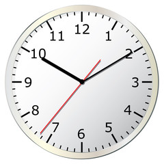 Wall clock. Vector illustration.