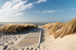 Leinwanddruck Bild - Nordsee Strand auf Langeoog