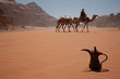 In der Wadi Rum Wüste