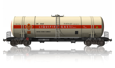 Wall Mural - Gasoline tanker railroad car