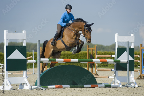 Naklejka na meble Springreiten