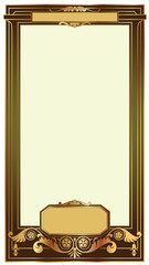 Wall Mural - vector frame baroque