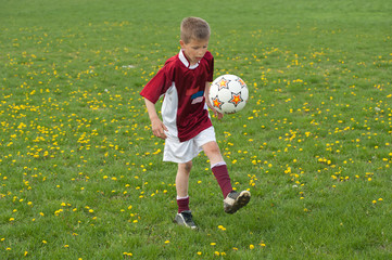 Wall Mural - soccer Juggling