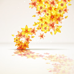 Poster - Floral abstract background.