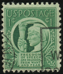 Sticker - postage stamp