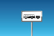Zusatzzeichen Bus mit Anhänger Führerscheinklasse DE