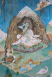 Painting of Milarepa, Tibetan saint poet yogi in Helambu, Nepal.