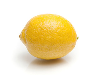 Wall Mural - lemon on white