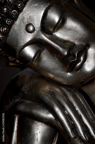 Obraz na płótnie canvas trzyczęściowy "tryptyk" Śpiący Budda