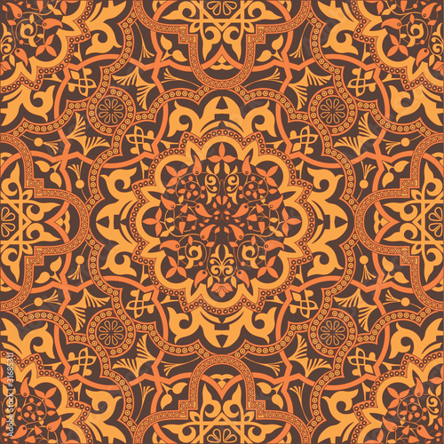 Board z aluminiowym obramowaniem Stylowy arabski ornament