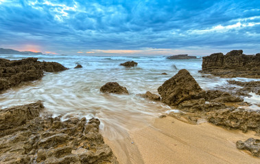 Canvas Print - A orillas del mar Cantábrico.