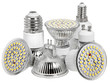 LED energiesparlampen incl. clipping path
