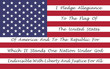 American Flag With The Pledge Of Allegiance