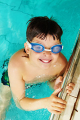 Sticker - Boy in pool