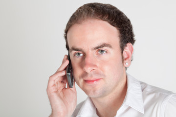 Young man with mobile phone