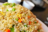 Fototapeta  - Typical Asian fried rice dish